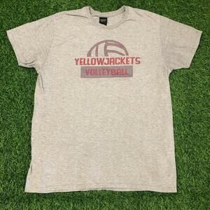Women’s Grey ‘Yellowjackets Volleyball’ Graphic Tee